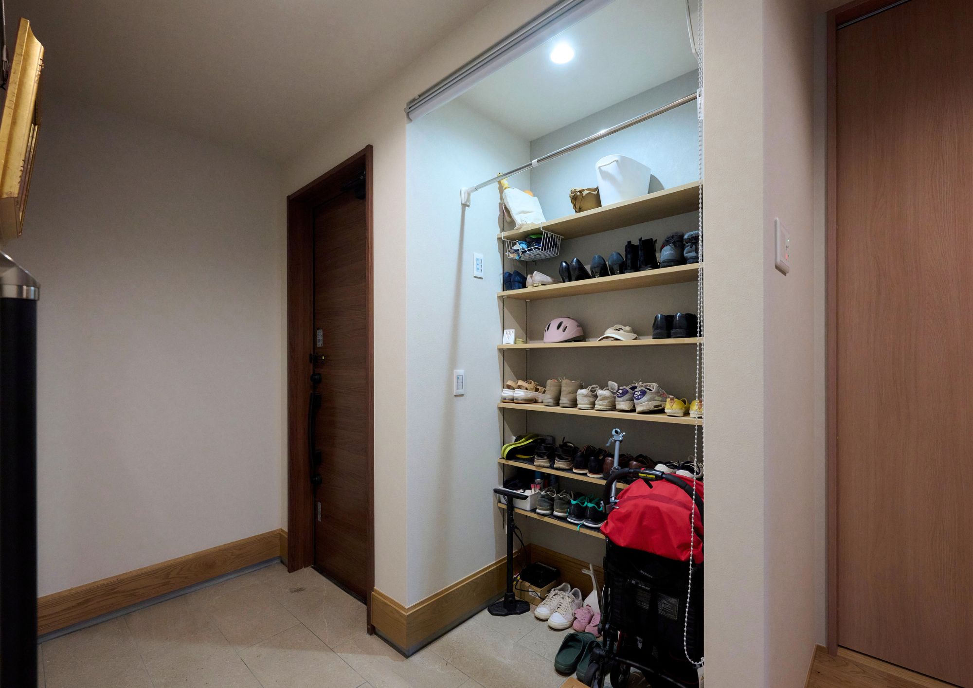 玄関シューズインクローゼットと収納計画